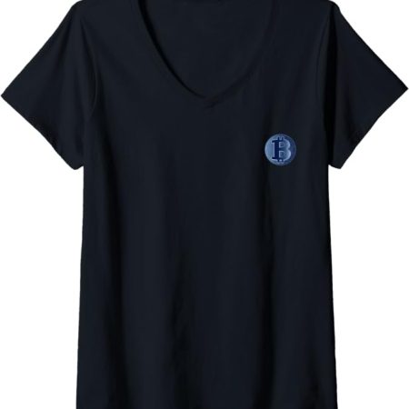 Womens Blue Bitzphere V-Neck T-Shirt