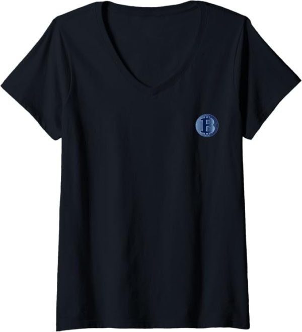 Womens Blue Bitzphere V-Neck T-Shirt